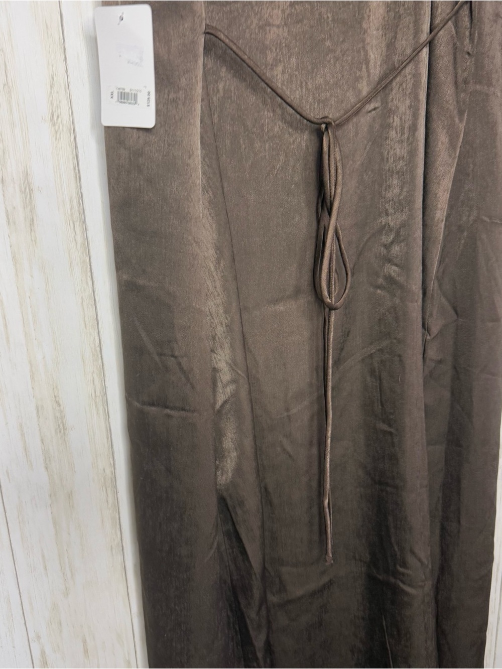 Lucky Brand NWT Chocolate Brown Velvet Burnout Button-Front Dress XXL - Picture 7 of 9